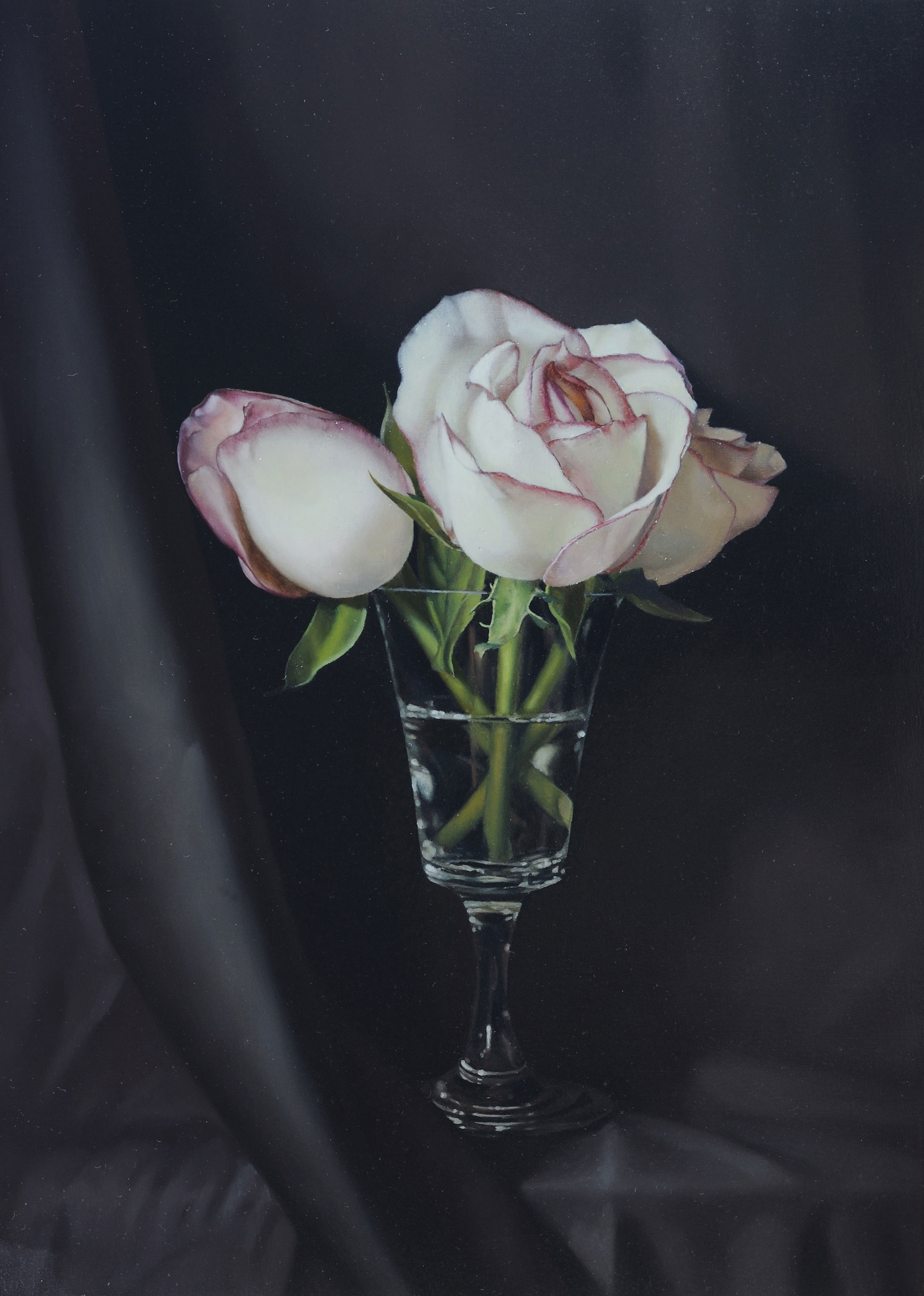 Expressed through Objects|借物抒情作品-Infatuation No.2|沉醉 No.2|,Oil on linen mounted on
								panel|油彩木板裱麻,27 x 19 cm|2009